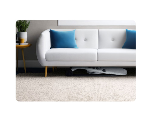 Крісло-гойдалка для немовлят Nukido з іграшками, 72 х 45,5 х 41-62 см - світло-сіра