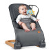 Крісло-гойдалка для немовлят Nukido, 72 х 45,5 х 41-62 см - темно-сіра