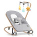 Крісло-гойдалка для немовлят Nukido 2в1 з іграшками, 74 х 40,5 х 47 см - сіра