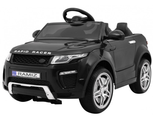 Дитячий електромобіль Rapid Racer Black + Пульт + Вільний старт + EVA + MP3 LED