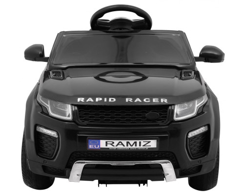 Дитячий електромобіль Rapid Racer Black + Пульт + Вільний старт + EVA + MP3 LED