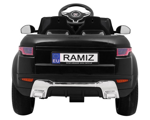 Дитячий електромобіль Rapid Racer Black + Пульт + Вільний старт + EVA + MP3 LED