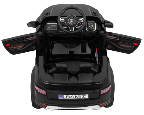 Дитячий електромобіль Rapid Racer Black + Пульт + Вільний старт + EVA + MP3 LED