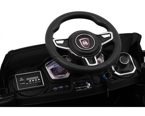 Дитячий електромобіль Rapid Racer Black + Пульт + Вільний старт + EVA + MP3 LED