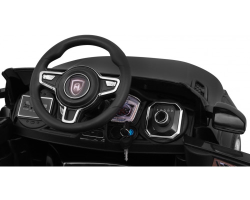 Дитячий електромобіль Rapid Racer Black + Пульт + Вільний старт + EVA + MP3 LED