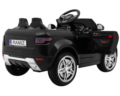 Дитячий електромобіль Rapid Racer Black + Пульт + Вільний старт + EVA + MP3 LED