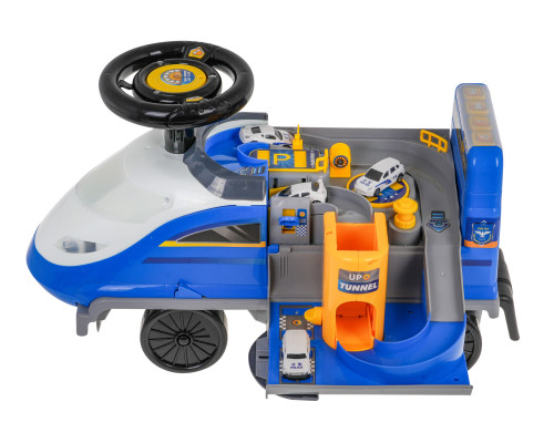 Дитячий поліцейський толокар з іграшками 2в1 3+