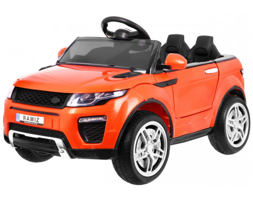 Дитячий електромобіль Rapid Racer Помаранчевий + Пульт + Вільний старт + EVA + MP3 LED