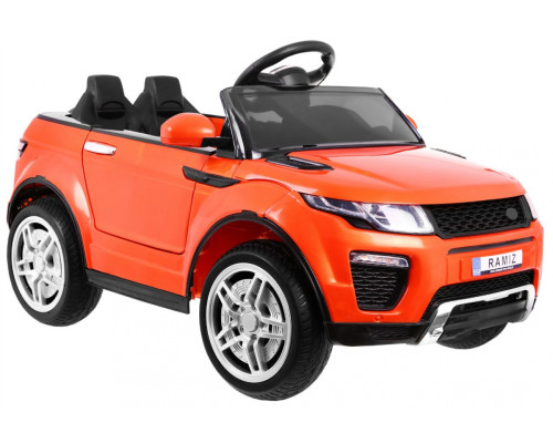 Дитячий електромобіль Rapid Racer Помаранчевий + Пульт + Вільний старт + EVA + MP3 LED