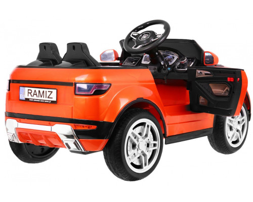 Дитячий електромобіль Rapid Racer Помаранчевий + Пульт + Вільний старт + EVA + MP3 LED