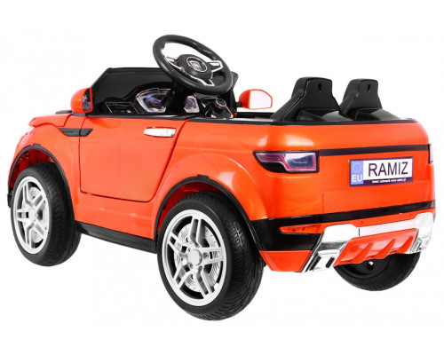 Дитячий електромобіль Rapid Racer Помаранчевий + Пульт + Вільний старт + EVA + MP3 LED