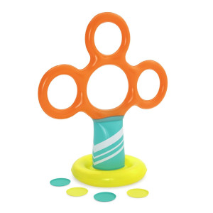 Стійка для фрисбі з обручами для дітей Bestway 122 x 64 x 135 см - різнокольорова