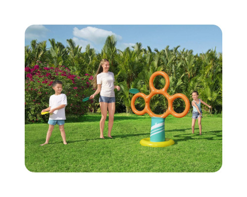 Стійка для фрисбі з обручами для дітей Bestway 122 x 64 x 135 см - різнокольорова