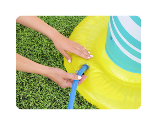 Стійка для фрисбі з обручами для дітей Bestway 122 x 64 x 135 см - різнокольорова