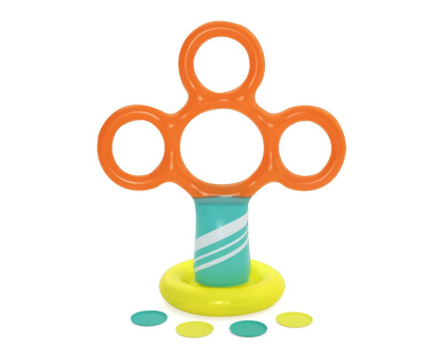 Стійка для фрисбі з обручами для дітей Bestway 122 x 64 x 135 см - різнокольорова