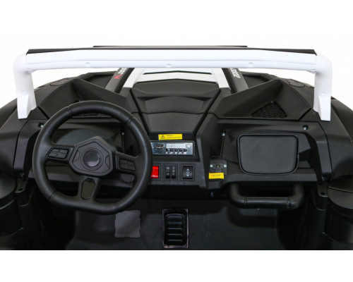 Дитячий акумуляторний баггі для 2 дітей Білий