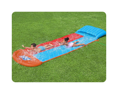 Водна гірка двомісна Bestway 52478 488 см, червно-синя