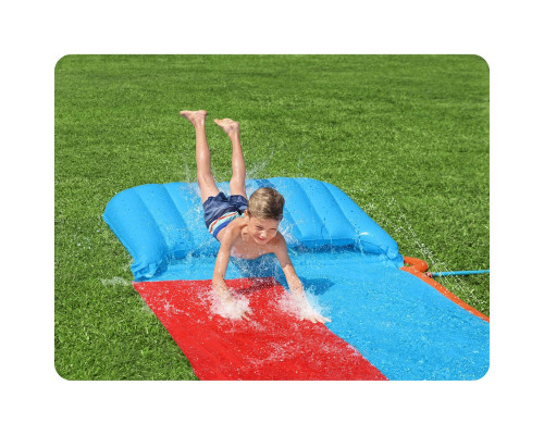 Водна гірка двомісна Bestway 52478 488 см, червно-синя