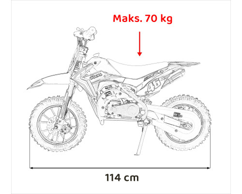 Дитячий акумуляторний мотоцикл RENEGADE 50R Зелений