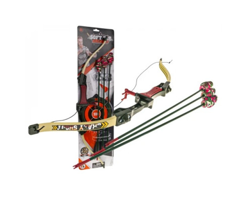 Дитячий набір лук + стріли Ramiz ZOG.AJ030-10BW, 67 х 16,5 х 3,5 см - різнокольоровий