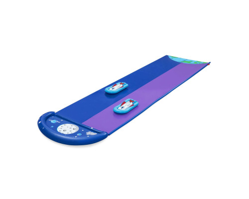 Водна гірка двомісна Bestway 52642 488 см, фіолетово-синя