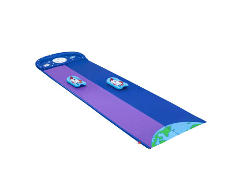 Водна гірка двомісна Bestway 52642 488 см, фіолетово-синя