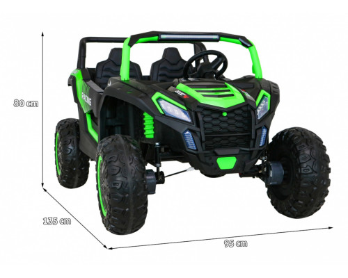 Дитячий акумуляторний Баггі для 2 дітей Зелений