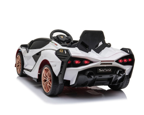 Lamborghini SIAN на акумуляторі для дітей Білий + Пульт + EVA + Free Start + Audio LED