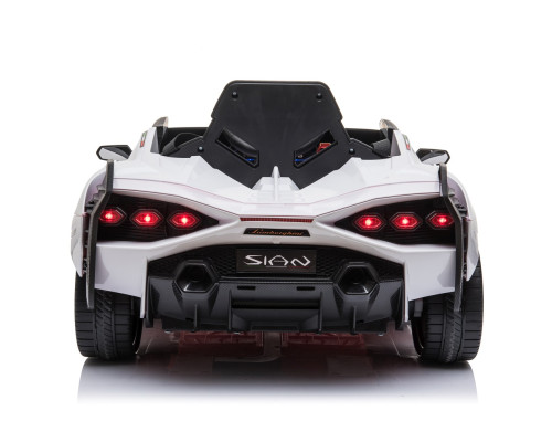 Lamborghini SIAN на акумуляторі для дітей Білий + Пульт + EVA + Free Start + Audio LED