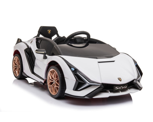 Lamborghini SIAN на акумуляторі для дітей Білий + Пульт + EVA + Free Start + Audio LED