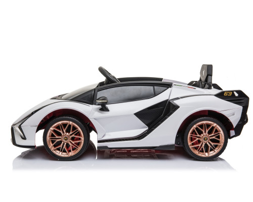 Lamborghini SIAN на акумуляторі для дітей Білий + Пульт + EVA + Free Start + Audio LED