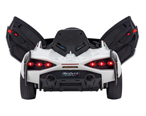 Lamborghini SIAN на акумуляторі для дітей Білий + Пульт + EVA + Free Start + Audio LED