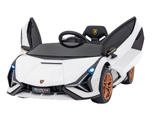 Lamborghini SIAN на акумуляторі для дітей Білий + Пульт + EVA + Free Start + Audio LED