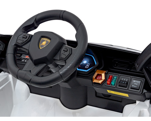 Lamborghini SIAN на акумуляторі для дітей Білий + Пульт + EVA + Free Start + Audio LED