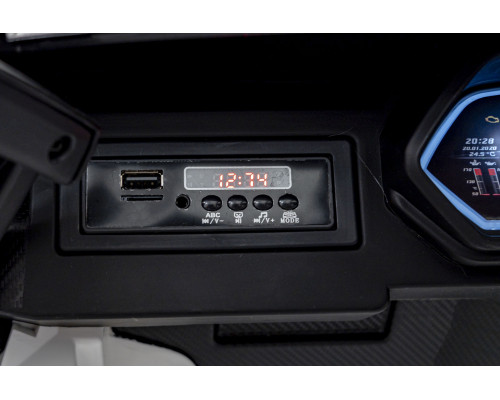 Lamborghini SIAN на акумуляторі для дітей Білий + Пульт + EVA + Free Start + Audio LED