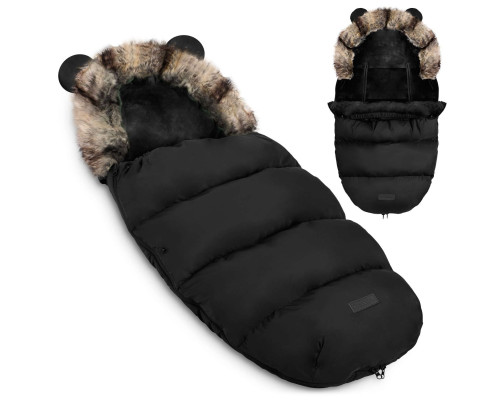 Конверт Elmi Ricokids для коляски та санок, 95 х 48 см - чорний