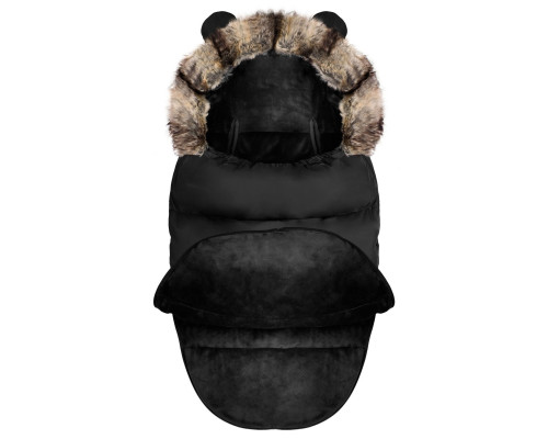 Конверт Elmi Ricokids для коляски та санок, 95 х 48 см - чорний