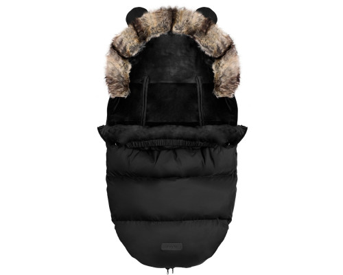 Конверт Elmi Ricokids для коляски та санок, 95 х 48 см - чорний