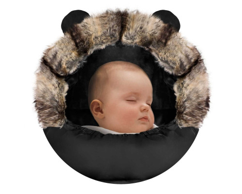 Конверт Elmi Ricokids для коляски та санок, 95 х 48 см - чорний