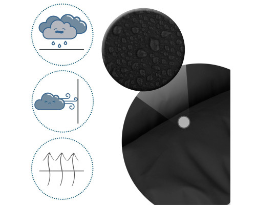 Конверт Elmi Ricokids для коляски та санок, 95 х 48 см - чорний