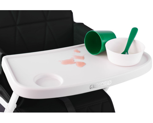 Стільчик для годування Ricokids Nuco 70 х 60 х 95 см - чорно-білий