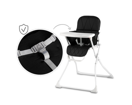 Стільчик для годування Ricokids Nuco 70 х 60 х 95 см - чорно-білий