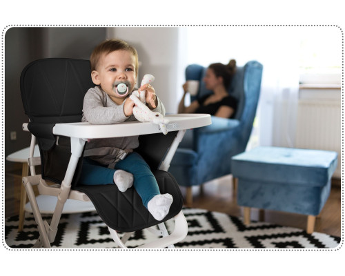 Стільчик для годування Ricokids Nuco 70 х 60 х 95 см - чорно-білий