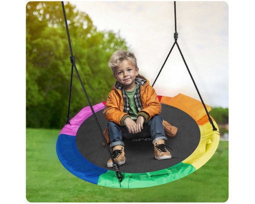 Гойдалка Гніздо лелеки Neo-Sport Swingo XXL 95 см - різнокольорова