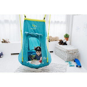 Гніздо гойдалка з наметом Hudora Nest Swing Pirate 90 cm (72152)