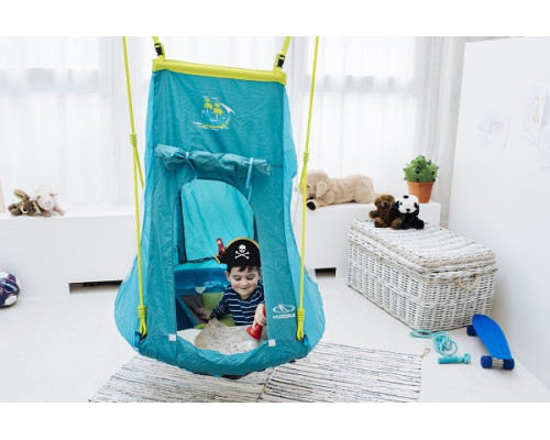 Гніздо гойдалка з наметом Hudora Nest Swing Pirate 90 cm (72152) Гніздо гойдалка з наметом Hudora Nest Swing Pirate 90 cm (72152)