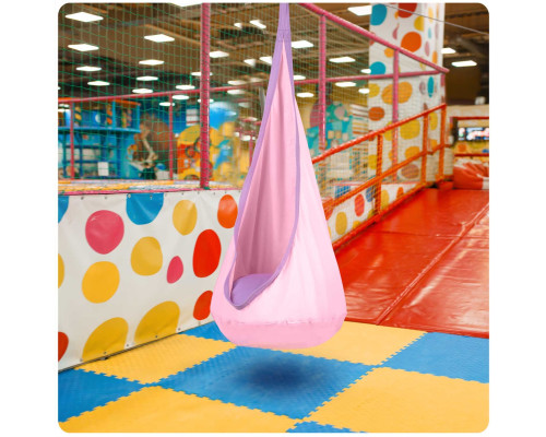 Крісло-кокон підвісне Neo-Sport, світло-рожеве