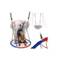 Гойдалка Лелече гніздо Neo-Sport SWINGO 95 см - синьо-червона