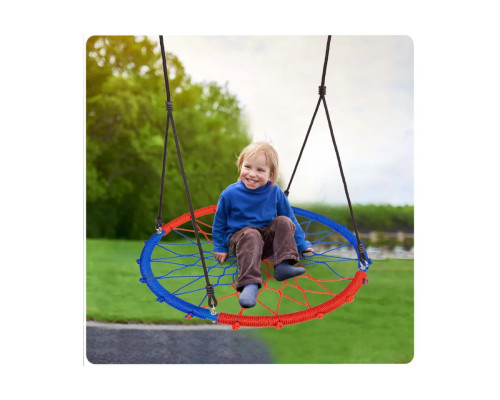 Гойдалка Лелече гніздо Neo-Sport SWINGO 95 см - синьо-червона