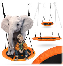 Гойдалка Лелече гніздо Neo-Sport Swingo XXL 95 см - помаранчева